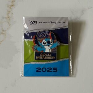 D23 Gold Member 2025 Gift - Stitch Pin - Disney Fan Club Exclusive Pin